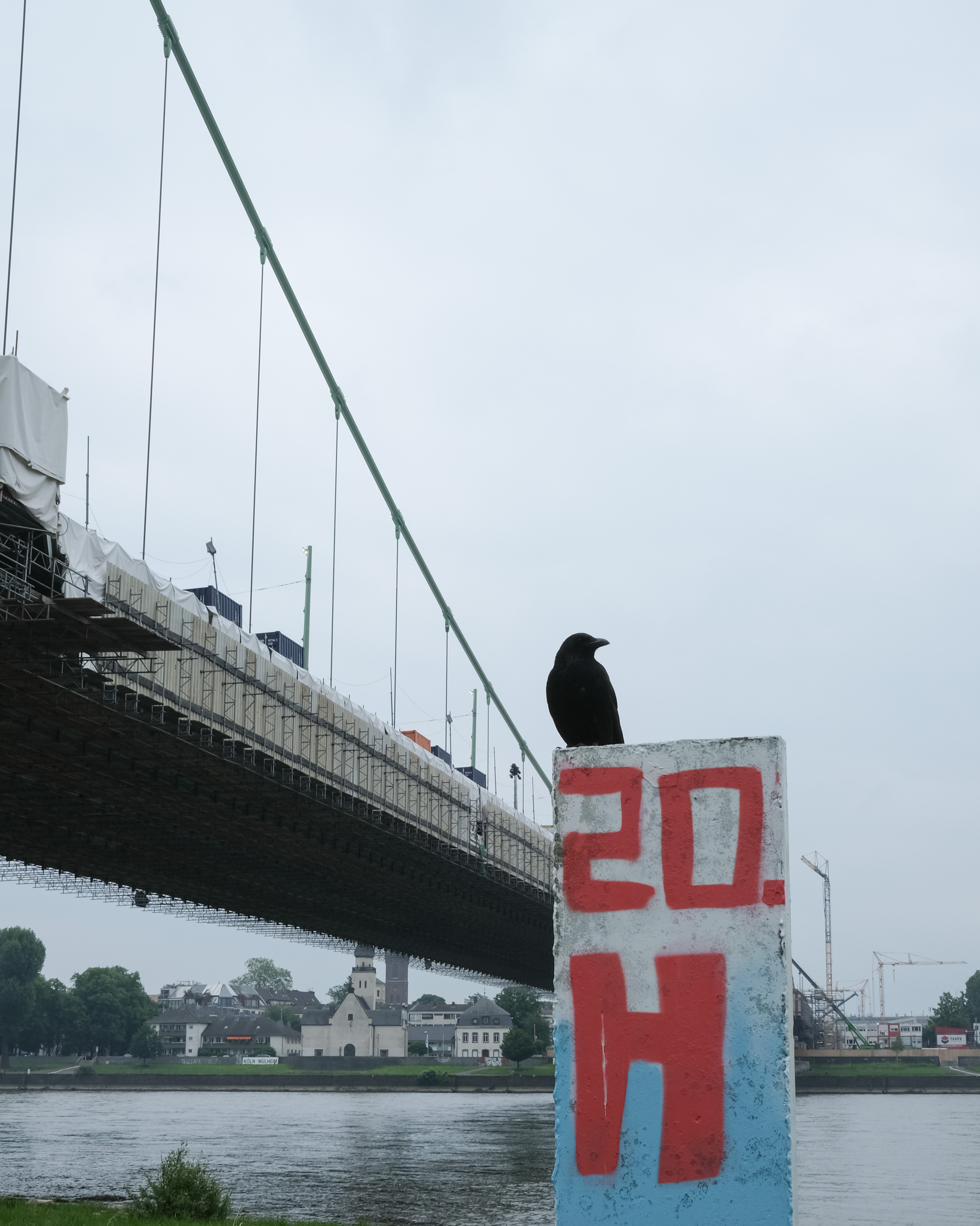 Köln Mülheimer Brücke Baustelle 2024 Dokumentation Fotoreportage Schäl Sick Köln